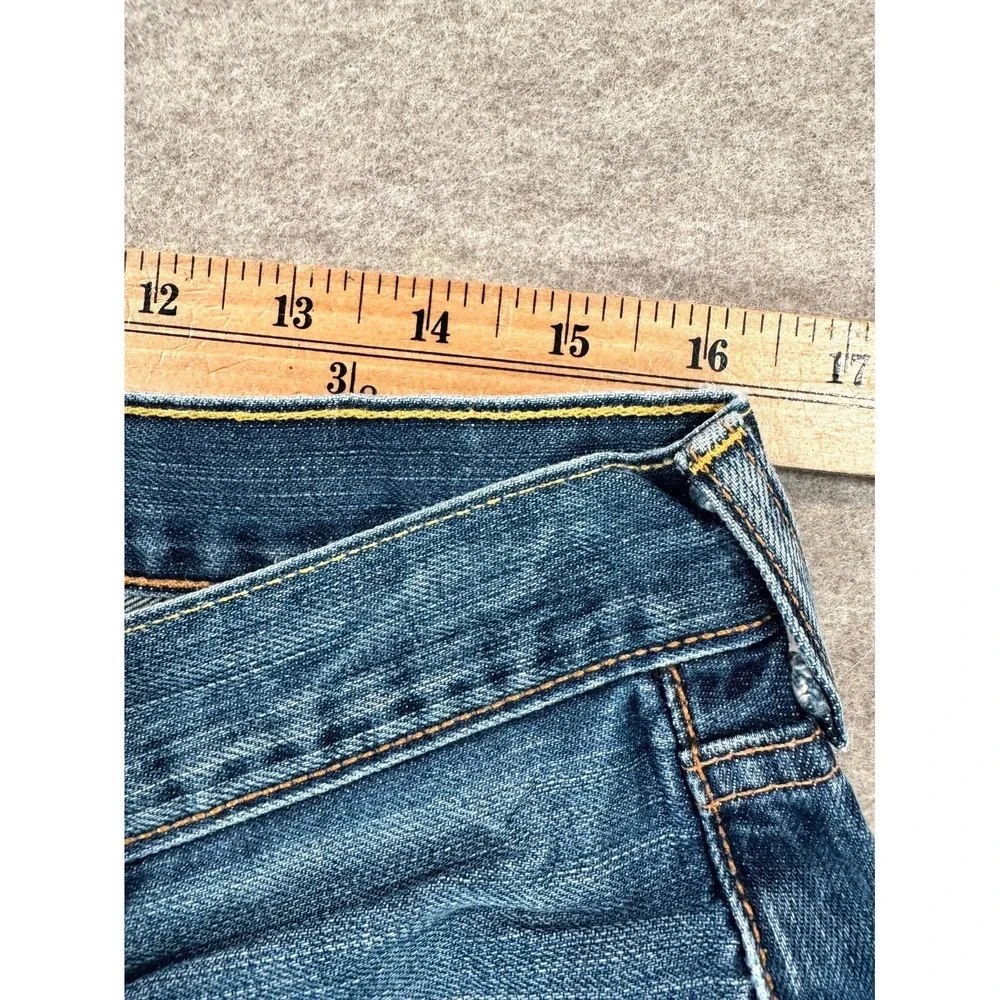 Levis 501 Original Straight Leg Jeans Mens 36x34 Blue Denim 14501-0033